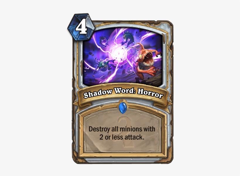 Not A Murloc Card Hearthstone - Shadow Word Horror Hearthstone, transparent png
