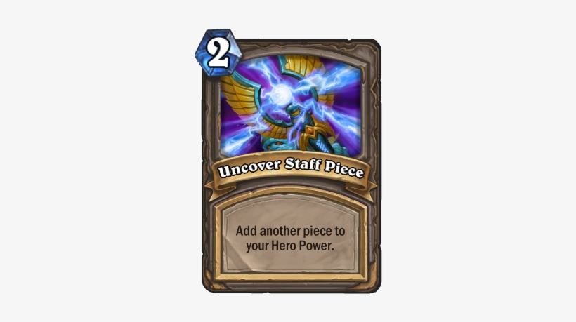 Image Of Uncover Staff Piece Hearthstone Card - Hearthstone Ancient Spirit, transparent png