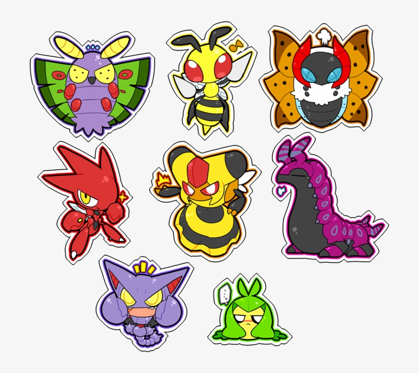 E621 2016 Alpha Channel Ambiguous Gender Beedrill Dustox - Cartoon, transparent png