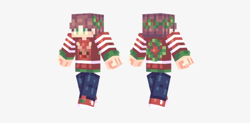 The Best Minecraft Skins - Minecraft Reindeer Sweater Skin, transparent png