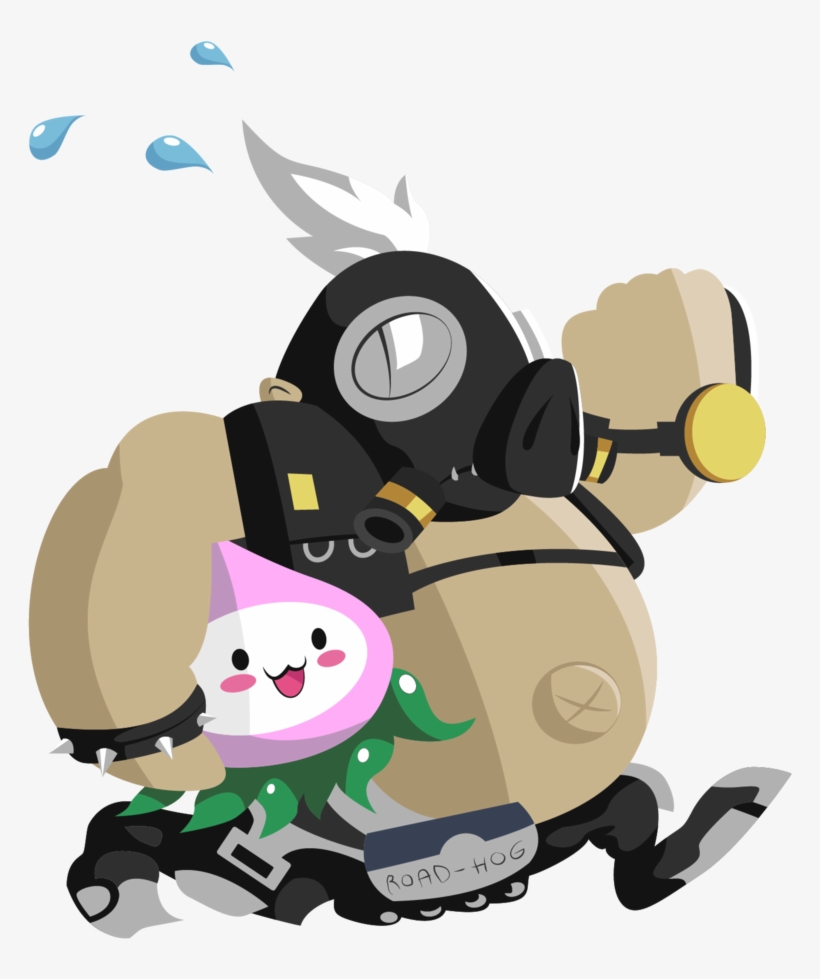 By Miebk On Deviantart - Pachimari And Roadhog, transparent png
