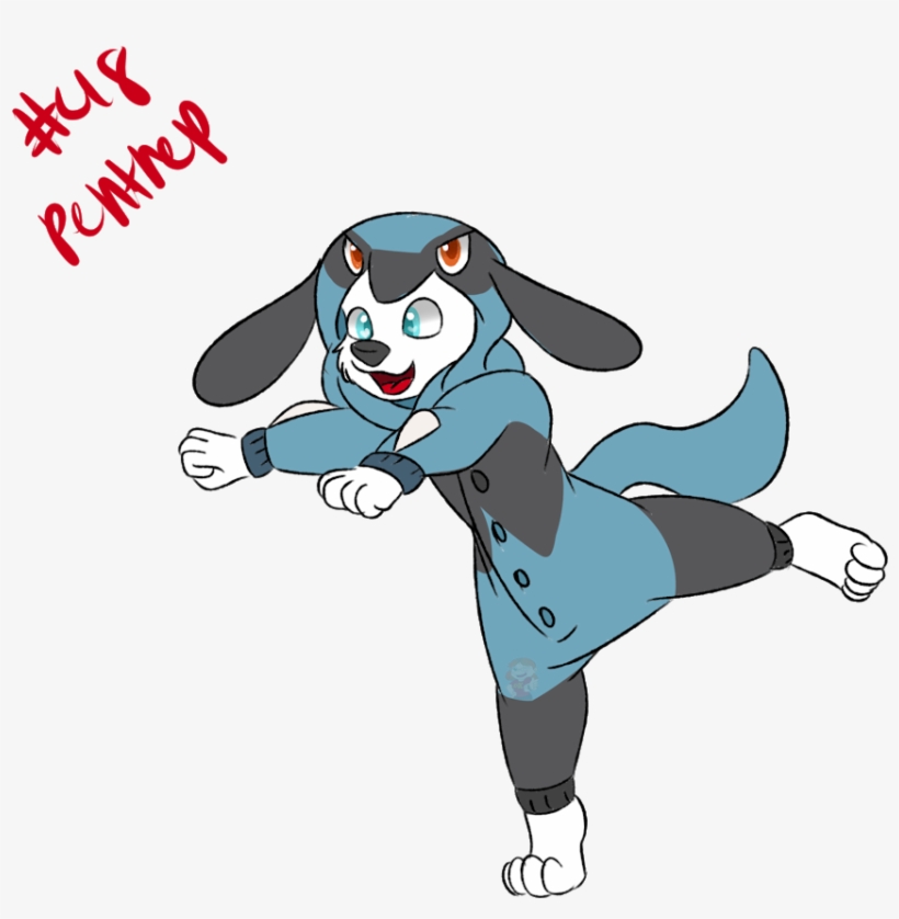 Pent In A Riolu Kigurumi - Dog, transparent png