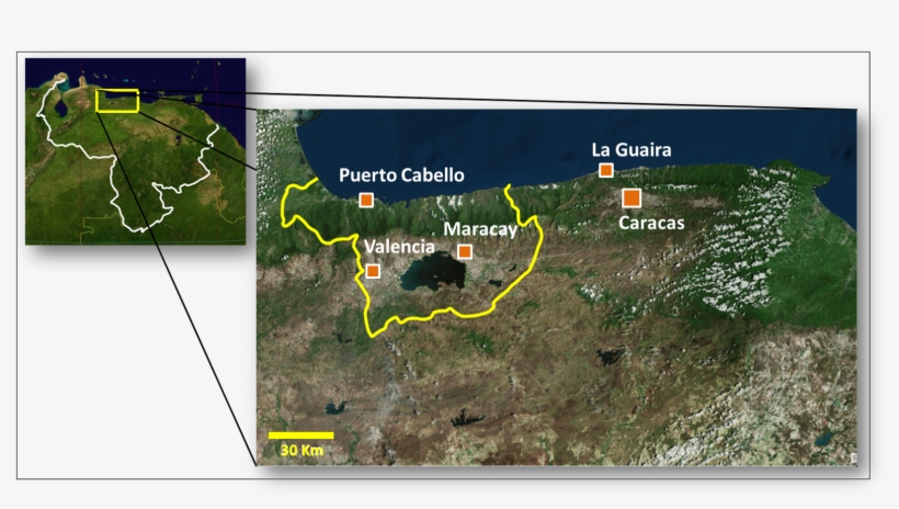 Ubicación De La Región Tacarigüense En El Contexto - Atlas, transparent png