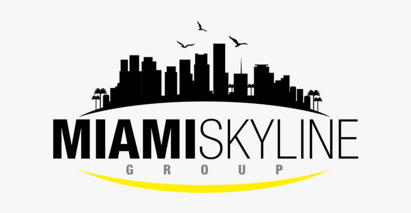 Miami Skyline Real Estate - False Wall Decals Vinyl Decal Sticker Miami Usa Landscape, transparent png