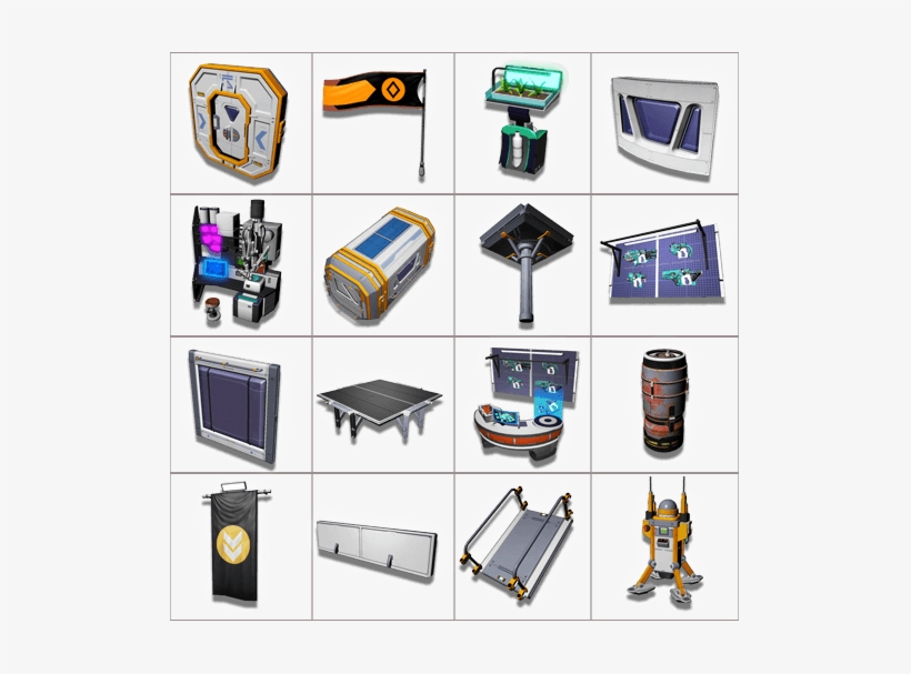 Foundation Update - No Man's Sky Base Building Parts, transparent png