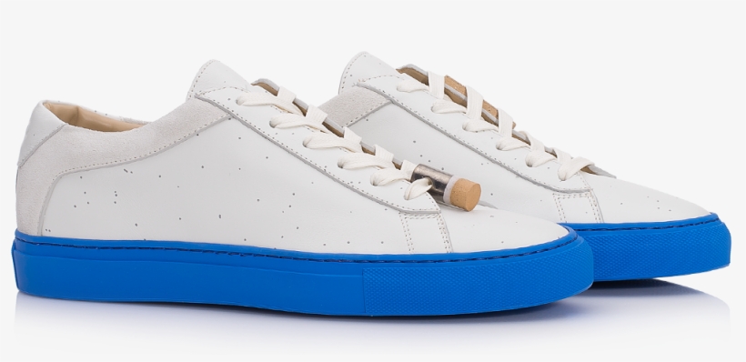 The Calf Leather Upper Features Grey Speckles, Just - Sneakers, transparent png