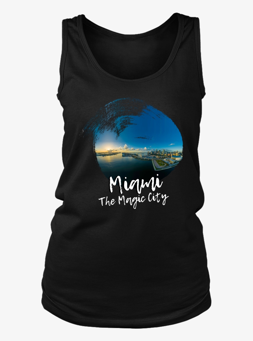 Miami The Magic City Skyline Love Country Women's Tank - T-shirt, transparent png