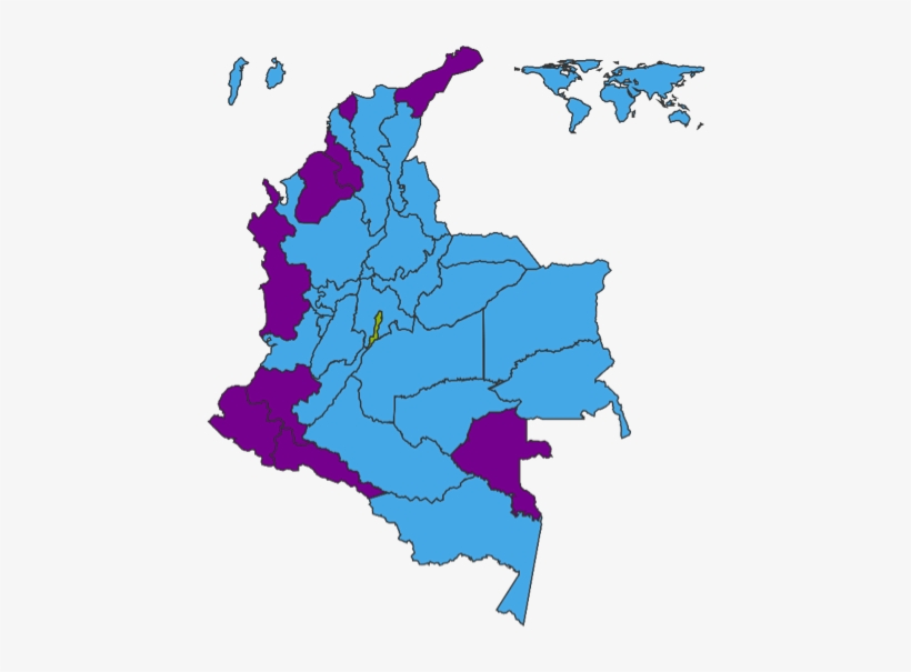 On Sunday, 27 May 2018 The First Round Of Elections - Mapa Electoral Colombia 2018, transparent png