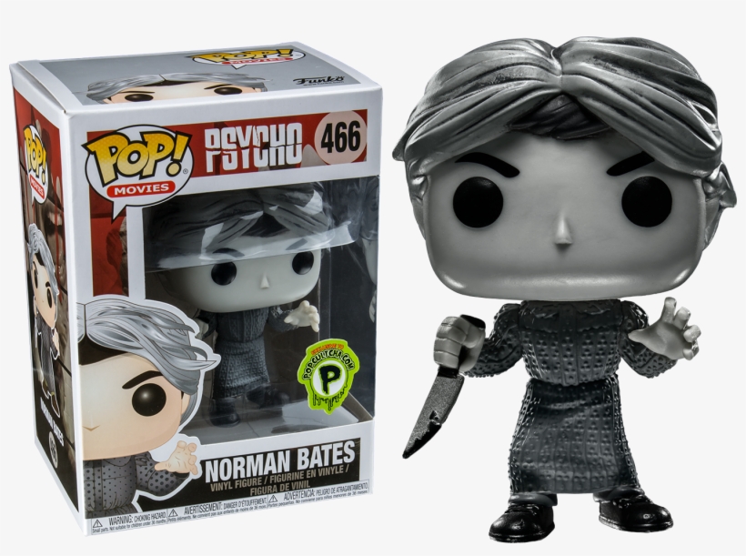 Psycho - Black And White Norman Bates Funko, transparent png