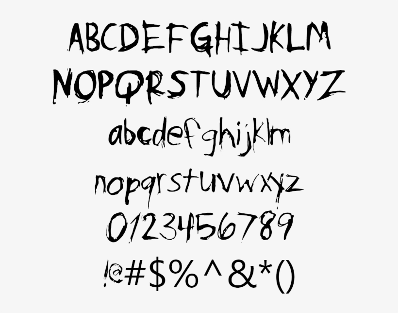 Horror Psycho Poetry Example - Calligraphy, transparent png