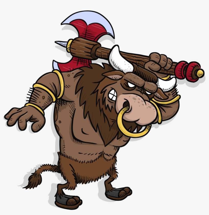 Graphic Library Download Arrrggghhh Another Blog Character - Minotaur Clipart Png, transparent png