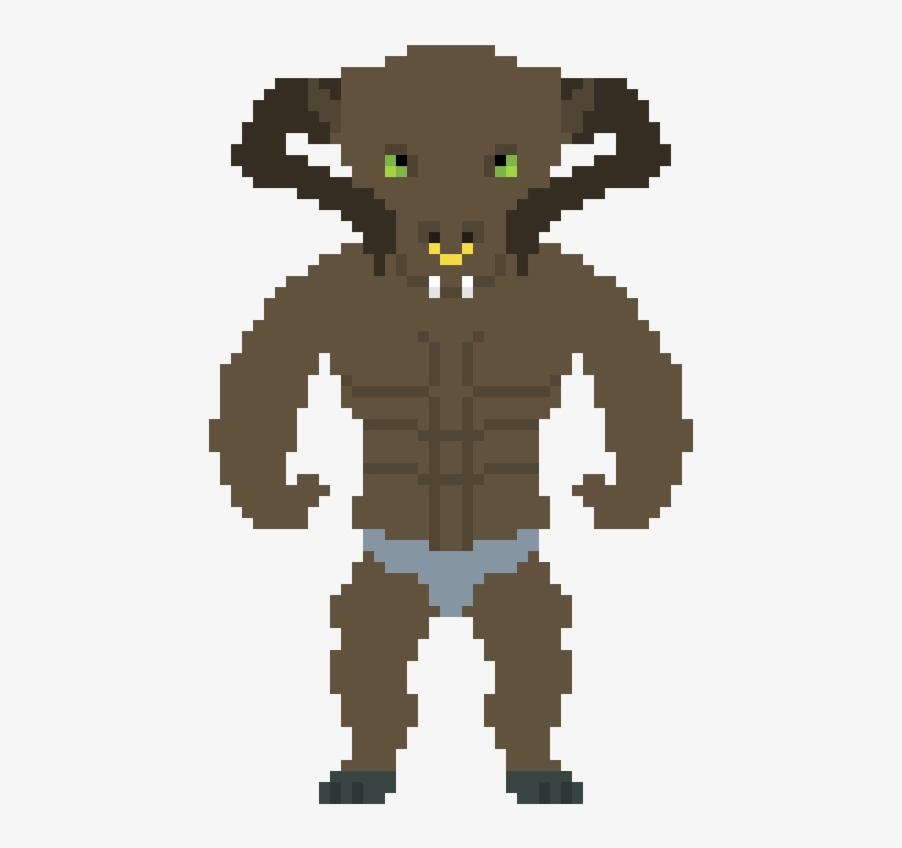 Minotaur - Minotaur Pixel, transparent png