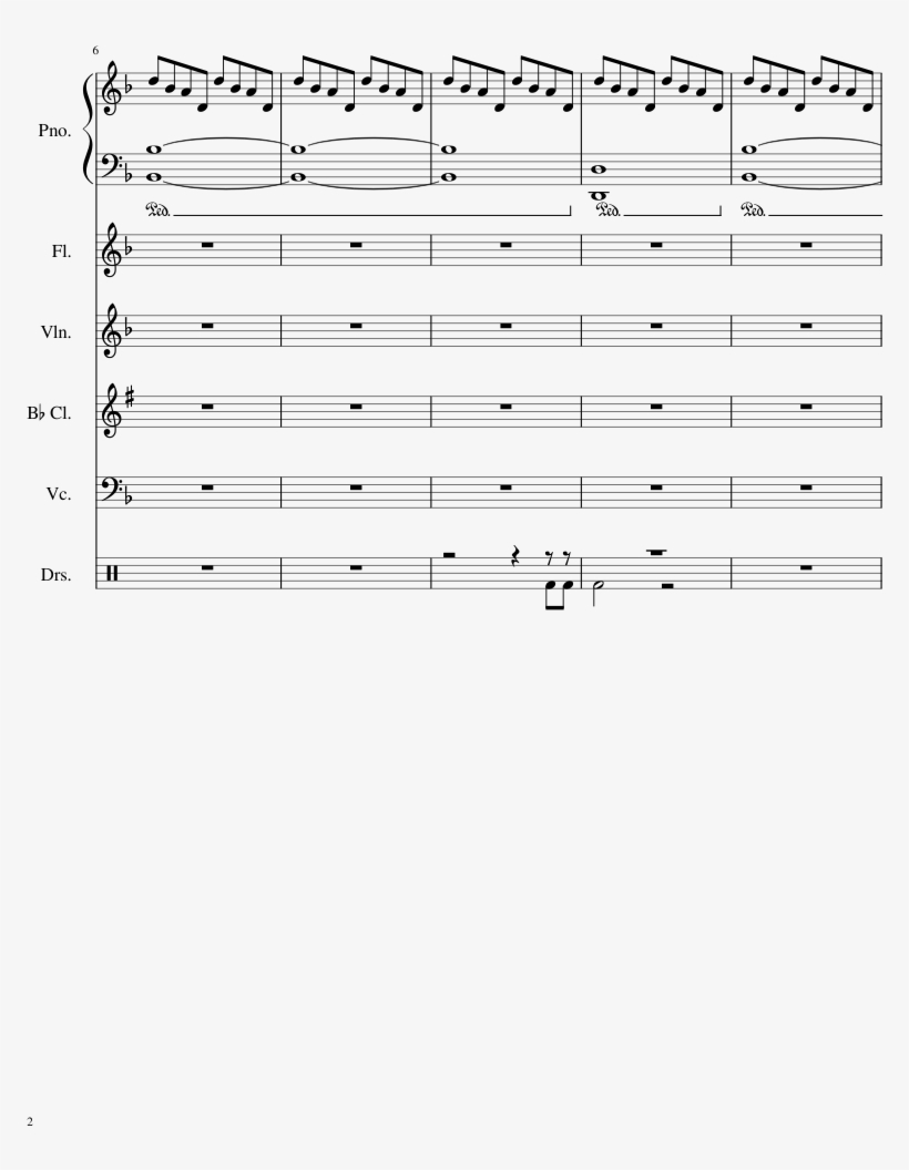 Vainglory Sheet Music 2 Of 12 Pages - Music, transparent png