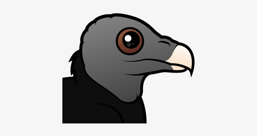 About The American Black Vulture - Eurasian Black Vulture Cartoon, transparent png