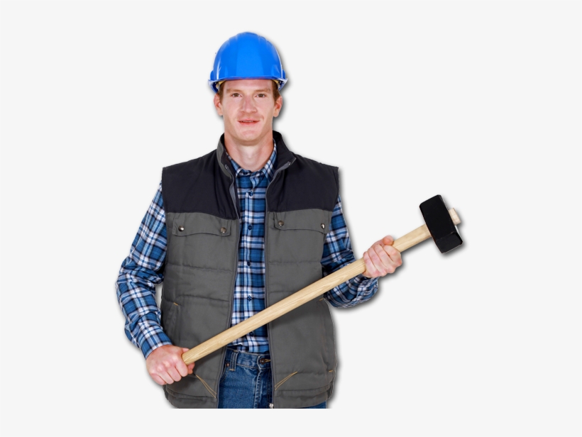Man Sledgehammer - Man, transparent png