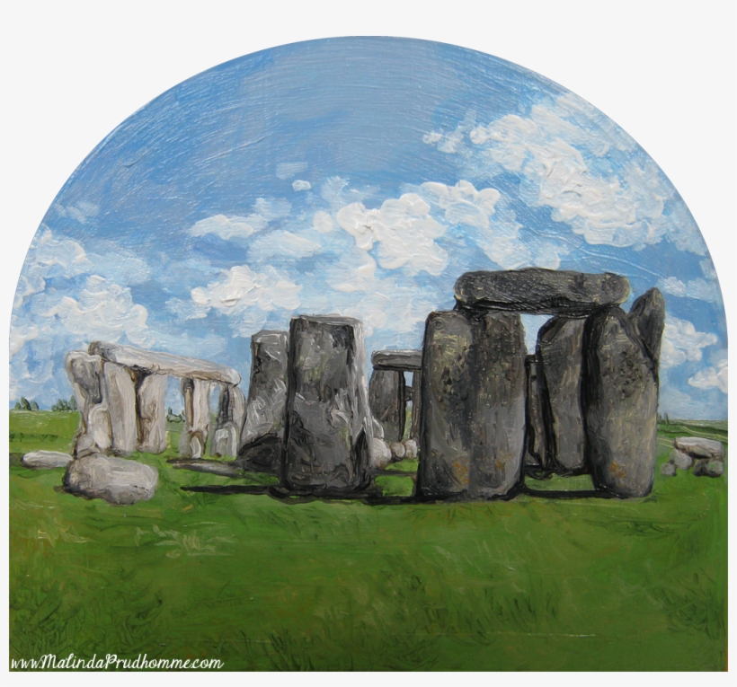 Pendant Necklace - Stonehenge I - By Mixed Media Artist, transparent png
