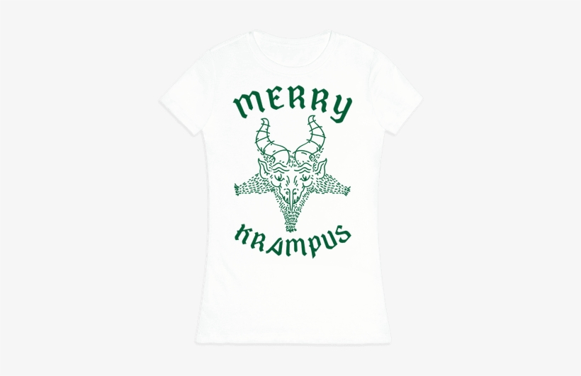 Merry Krampus Womens T-shirt - Sweater, transparent png