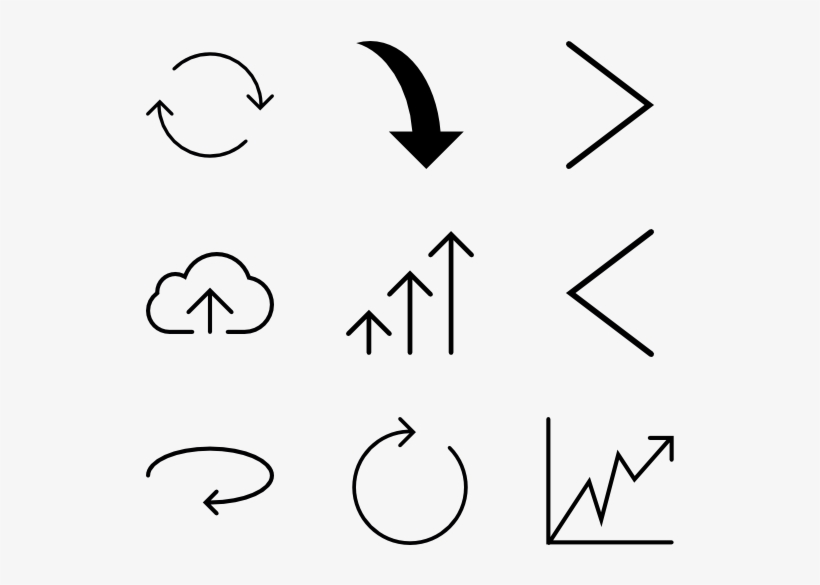 Arrows Pack - Icon, transparent png