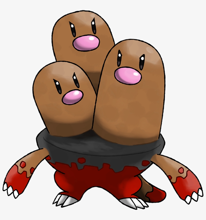 Shiny Mega Dugtrio Pokédex - Shiny Dugtrio, transparent png