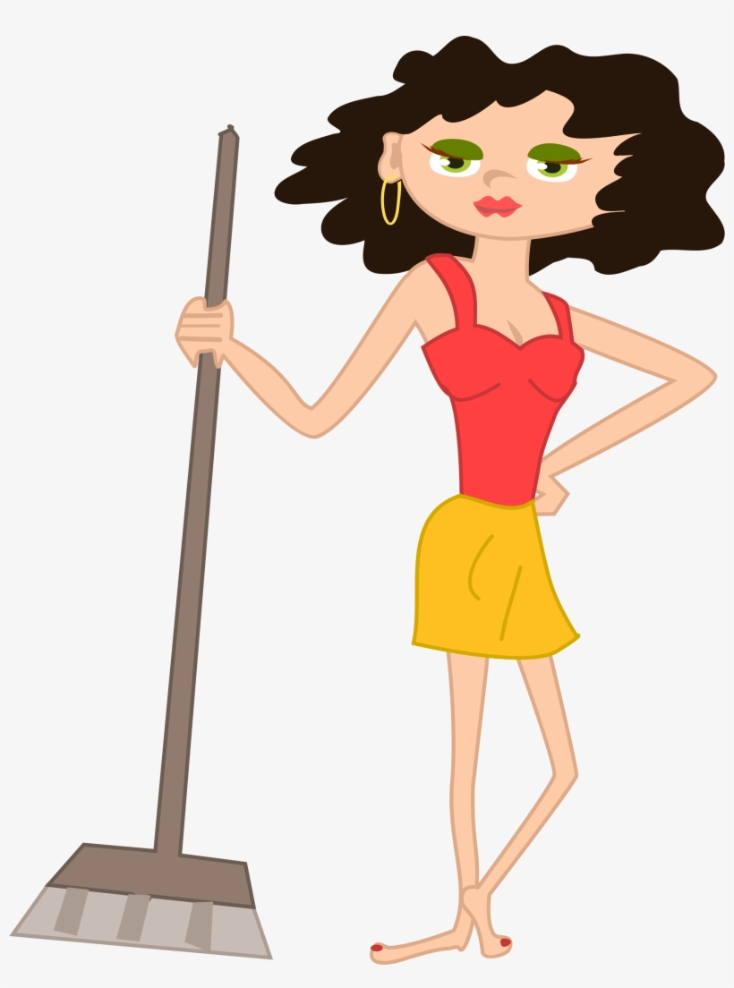 This Free Icons Png Design Of Young Housekeeper Girl, transparent png