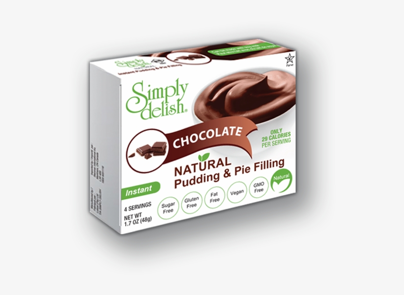 Chocolate Pudding - Simply Delish Chocolate Pudding & Pie Filling -, transparent png
