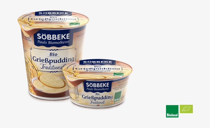 Organic Semolina Pudding With Full Cream Milk* And - Söbbeke Grießpudding, transparent png