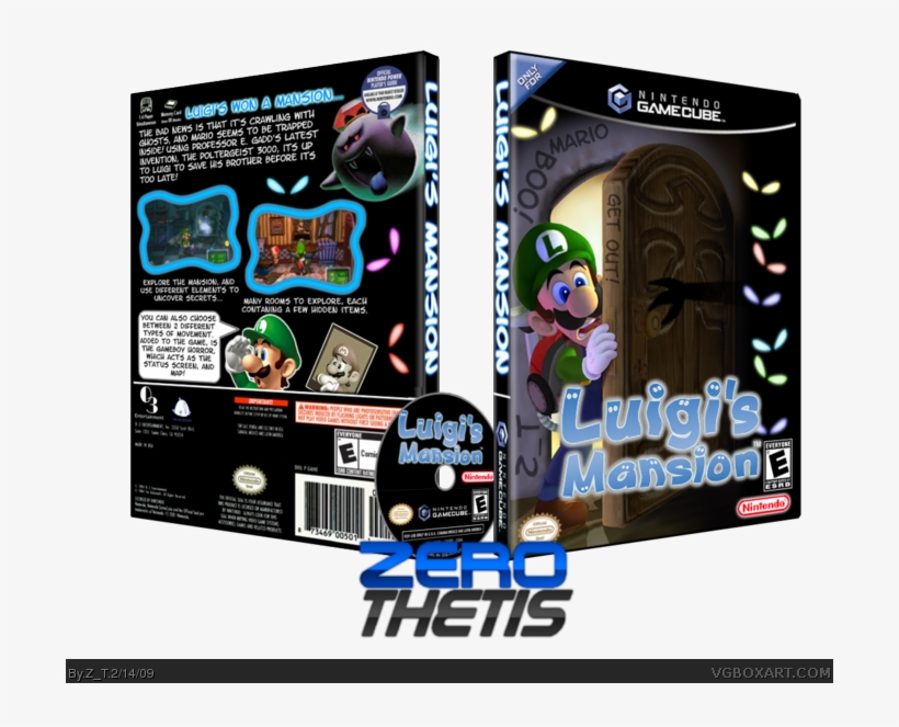 Luigi's Mansion Box Art Cover - Luigi's Mansion, transparent png