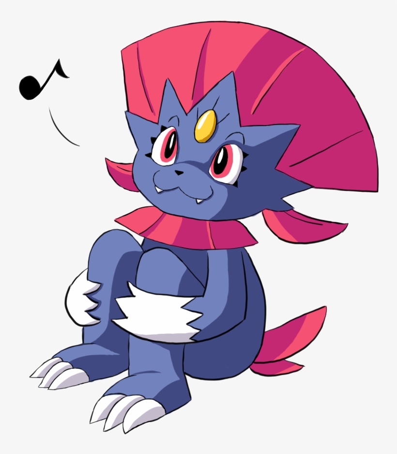 Fuzzyspah Cutesy Weavile - Digital Art, transparent png
