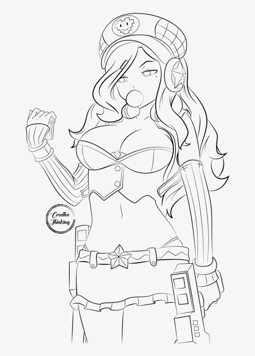 Arcade Drawing Miss Fortune Jpg Royalty Free Library - Miss Fortune Arcade Draw, transparent png