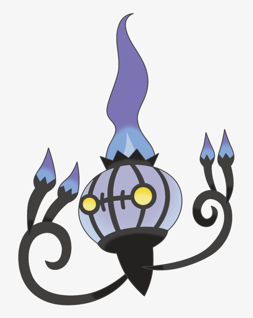Chandelure By Draken Leader-d5eyh8i - Chandelure Pokemon In Transparent Background, transparent png