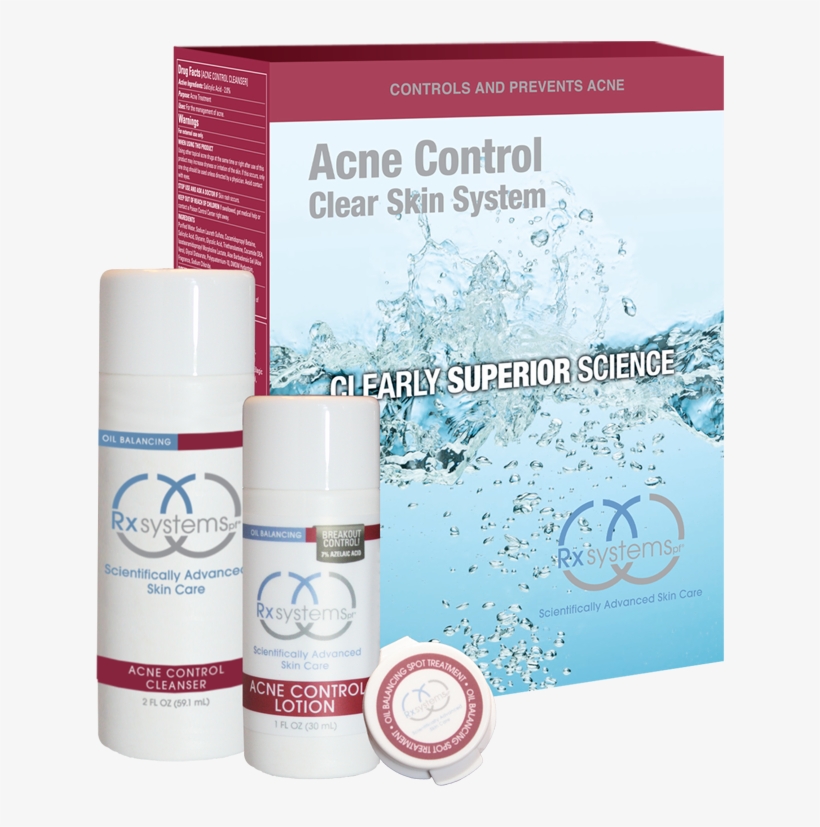 Rx Systems Acne Control Clear Skin System, transparent png