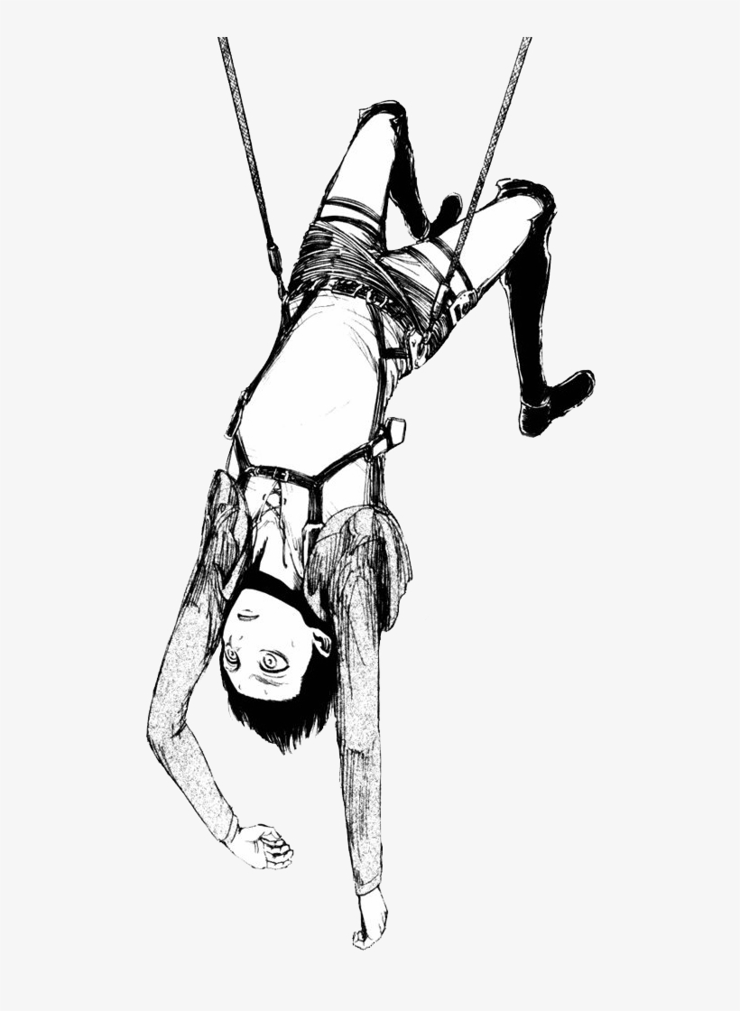Hello There Welcome To My Blog Where I Share My Love - Eren Hanging Upside Down, transparent png