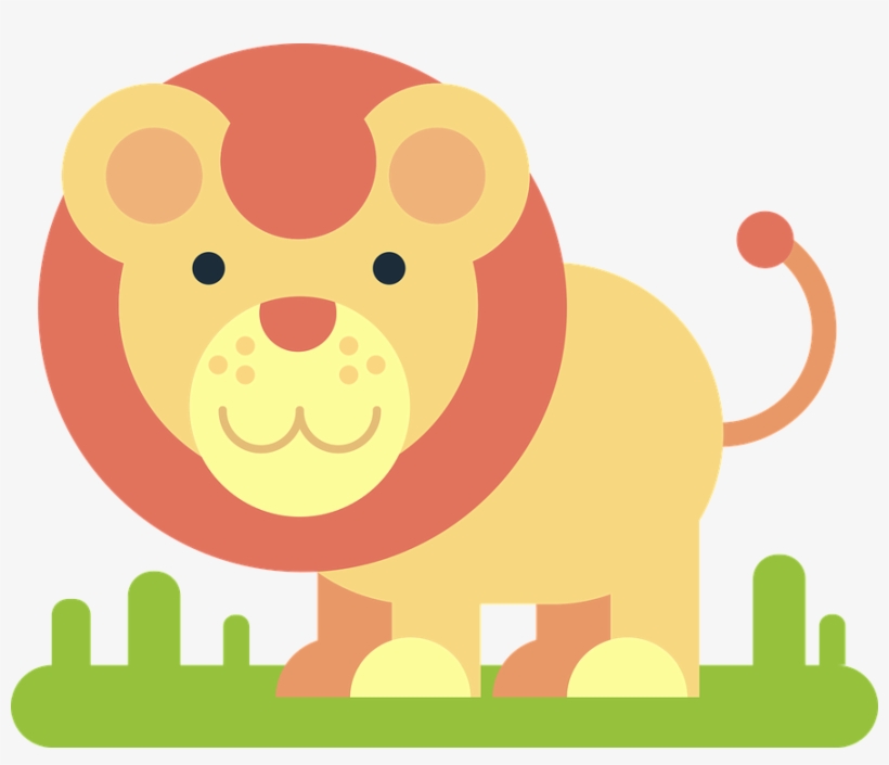 Lion, Animal, Comic Drawing, Simply, Minimalist, Funny - Leon Dibujo Png, transparent png