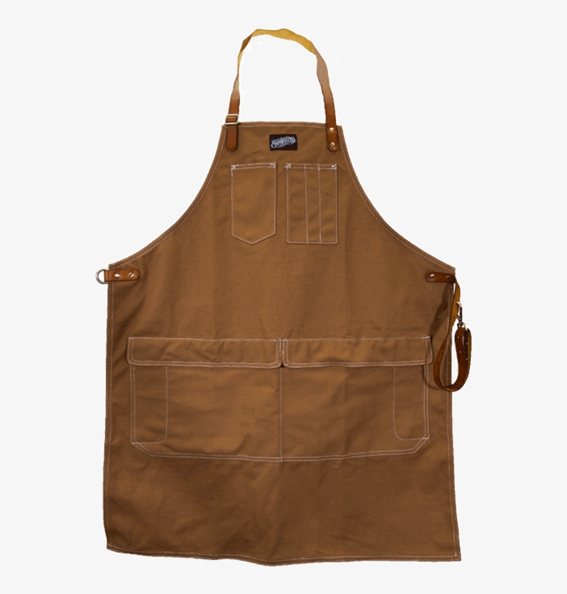 Brown Long Work Apron - Vest, transparent png