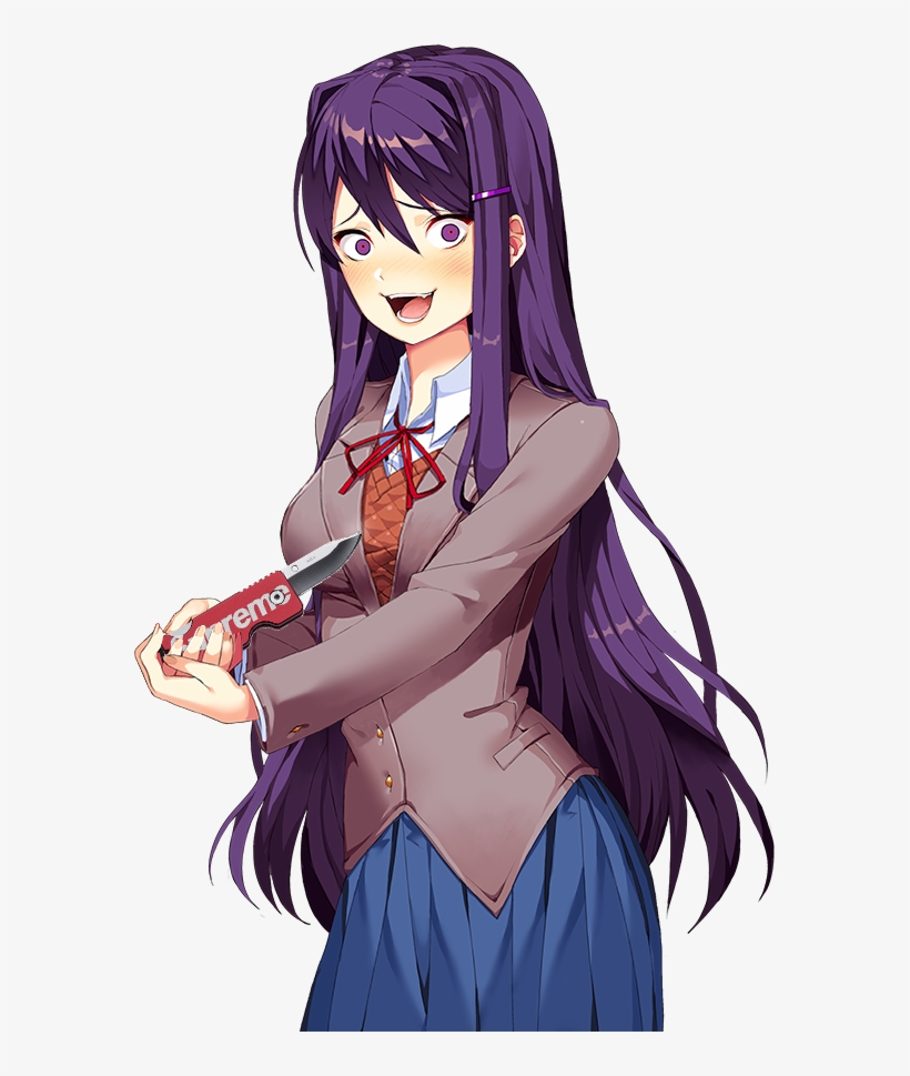 Funmore Yuri - Yuri Stabs Herself Doki Doki, transparent png