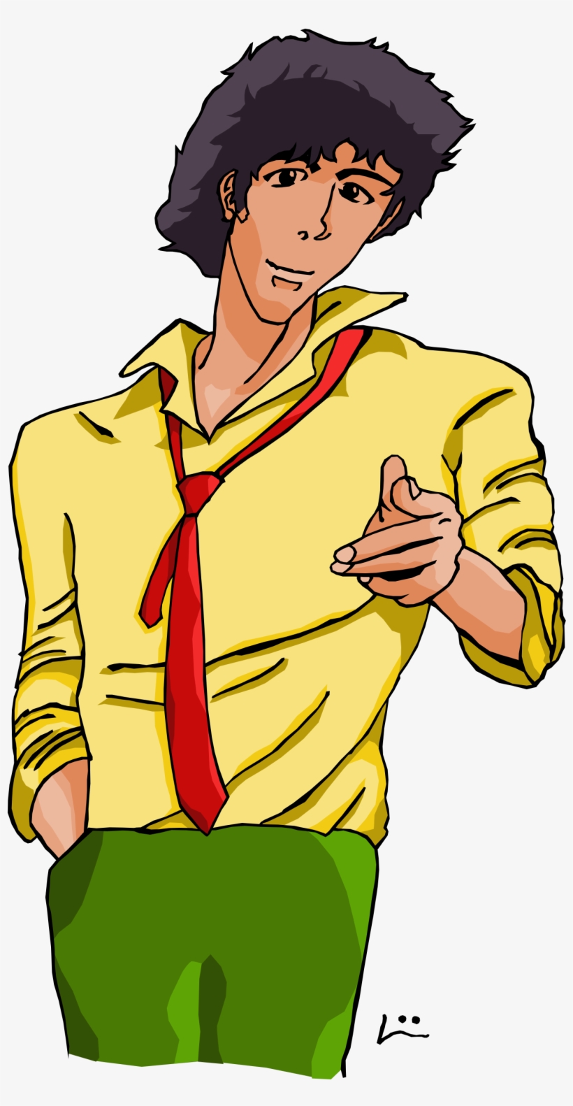Spike Spiegel - Cartoon, transparent png