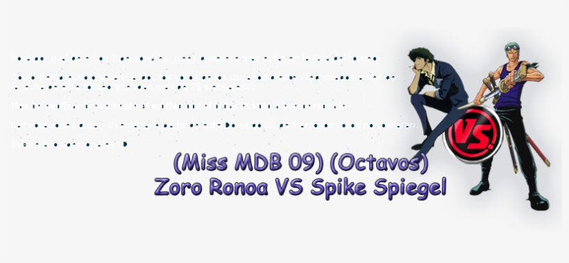 Zoro Ronoa Vs Spike Spiegel - Roronoa Zoro, transparent png