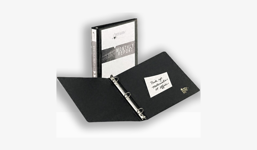 1 Inch 3-ring Binder - Avery 05710 Economy Vinyl Round Ring View Binder, 1', transparent png