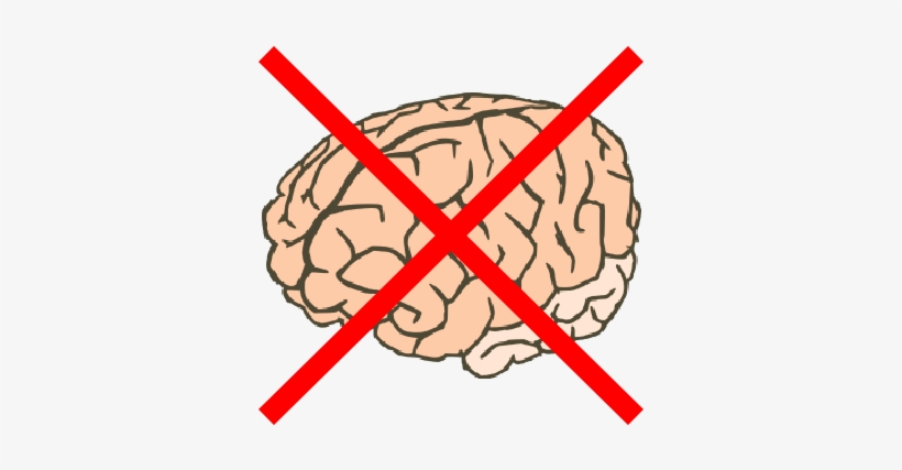No Ai Spawn Eggs - Cartoon Brain Shower Curtain, transparent png
