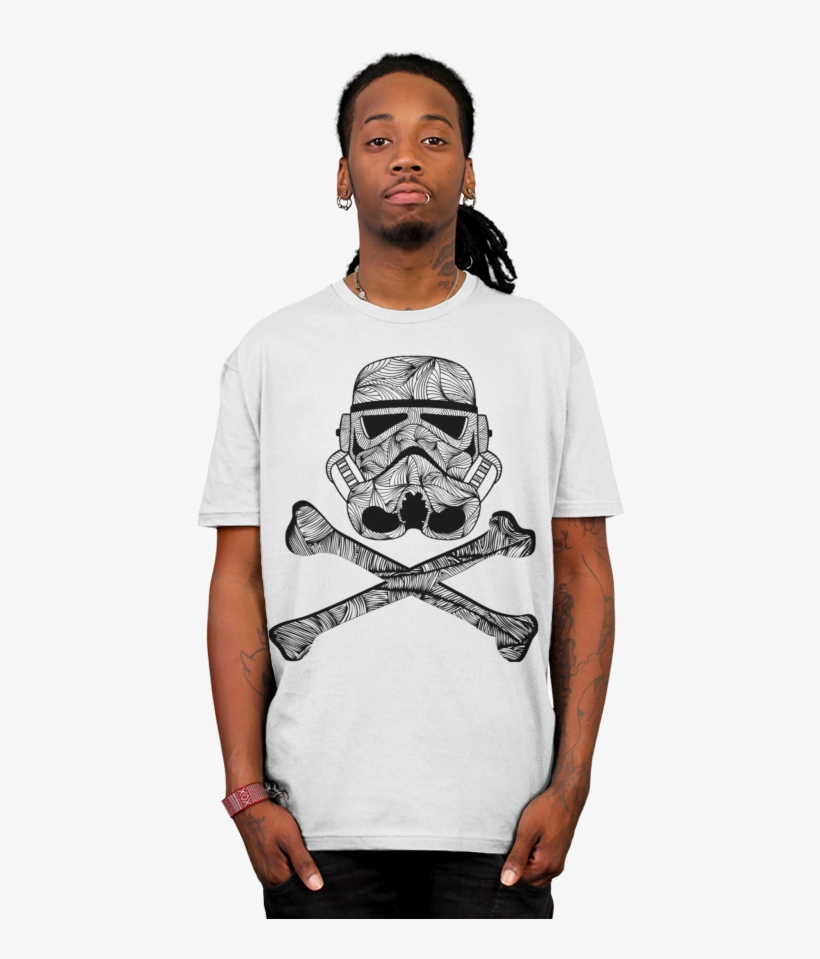 Skulltrooper T-shirt - Skulltrooper Canvas Print - Small By Ismael Sandiego, transparent png