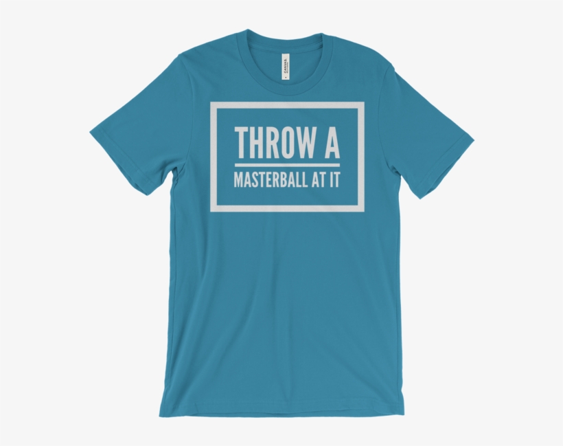 Throw A Masterball At It Pokemon - Color Blind Shirt, transparent png