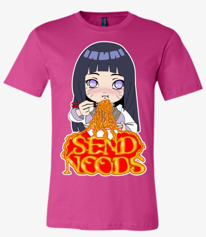 Hinata Send Noods Unisex Bella Tee - Naruto Send Noods, transparent png
