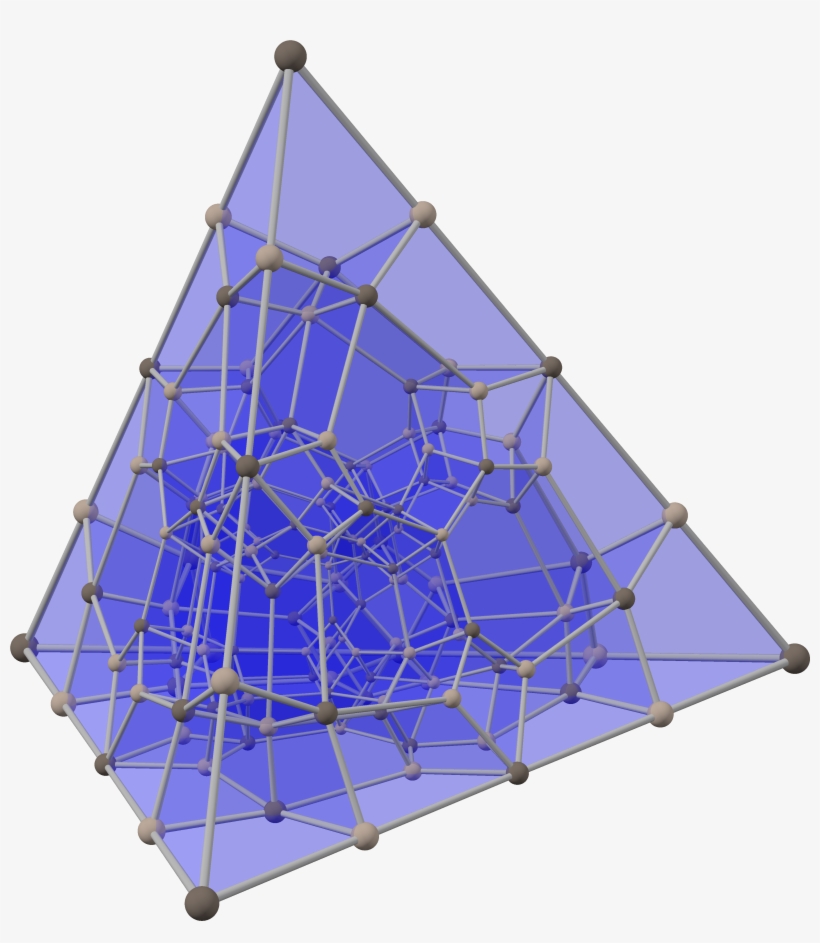 Concertina Tesseract With Blue Faces - Wikimedia Commons, transparent png
