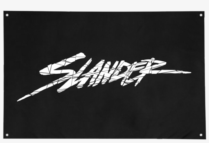 Shatter Flag - Black - Calligraphy, transparent png