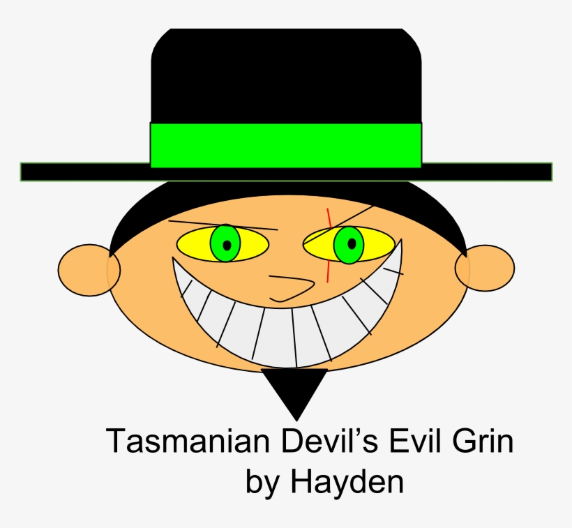 The Tasmanian Devil's Evil Grin - Cartoon, transparent png