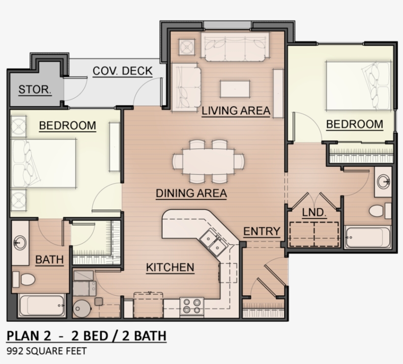 Two Bedroom - Retreat At Sky Mountain, transparent png