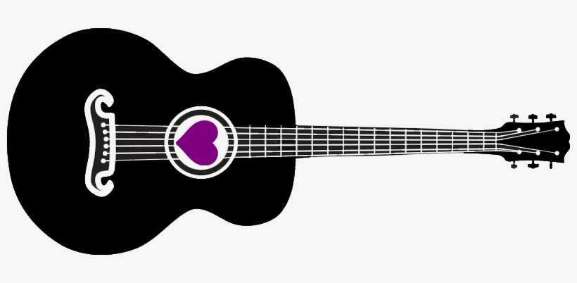 Cropped Hob Guitar 1 Horizontal - Guitar Heart Png, transparent png