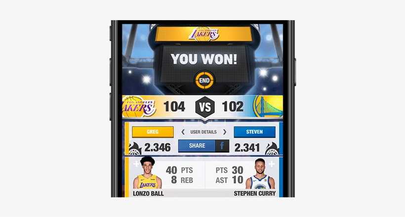 Download The Multiplayer Game Of The Nba Lakers - Logos And Uniforms Of The Los Angeles Lakers, transparent png