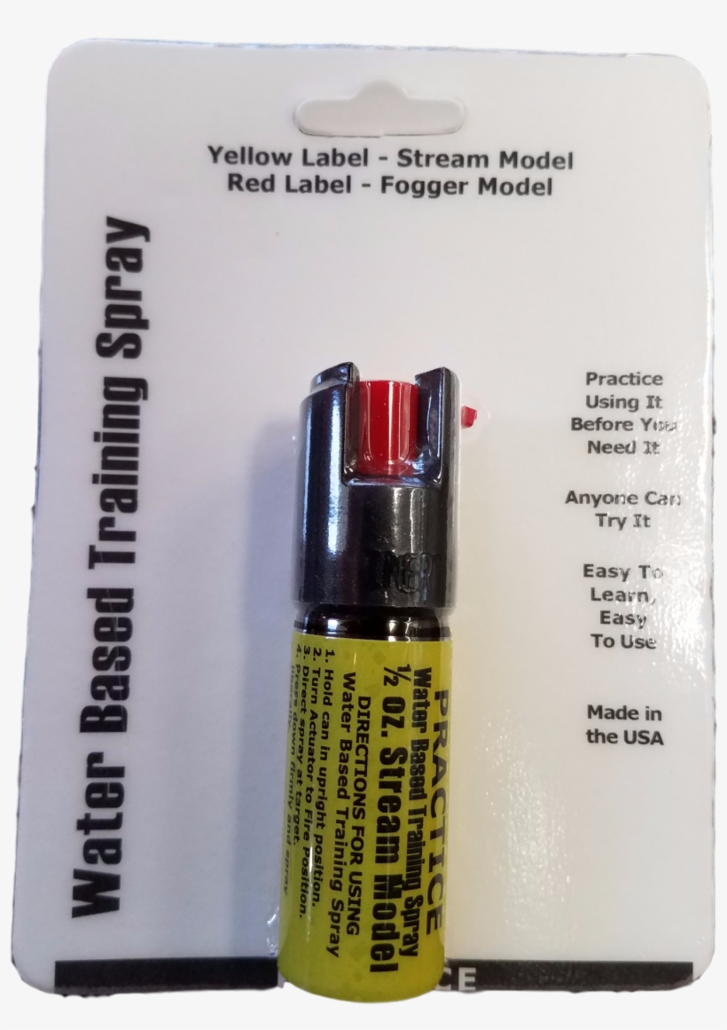 Inert Pepper Spray - 1/2oz Inert Practice Defensive Spray, transparent png