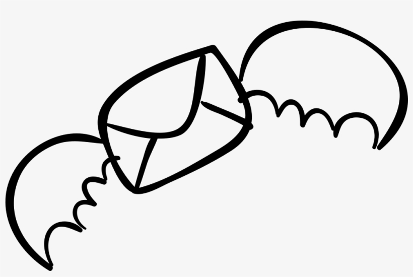New Halloween Email With Bat Wings Comments - Email, transparent png